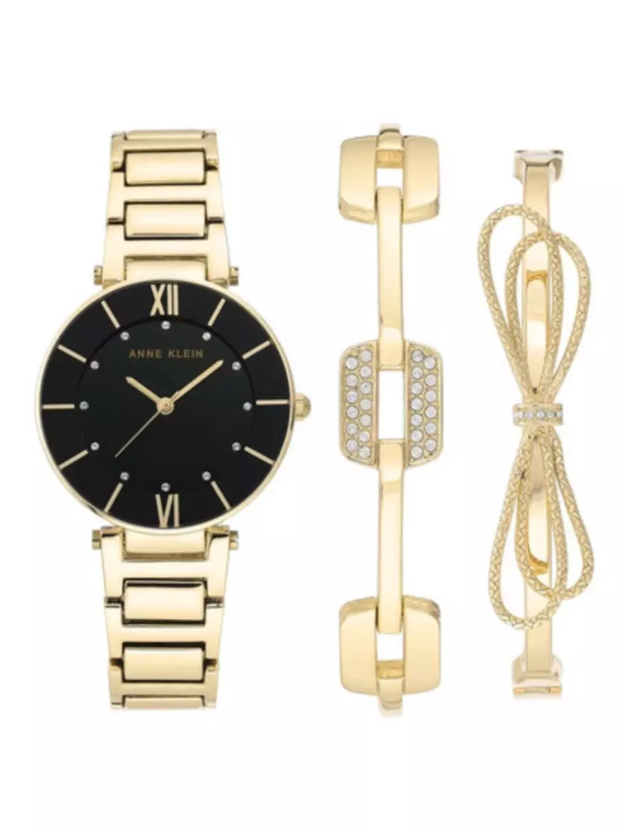 Anne klein 3 clearance piece watch set