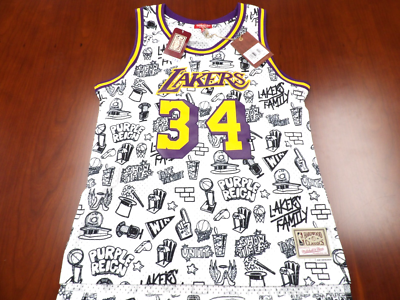 WOMEN'S MITCHELL & NESS LOS ANGELES LAKERS SHAQ O'NEAL DOODLE