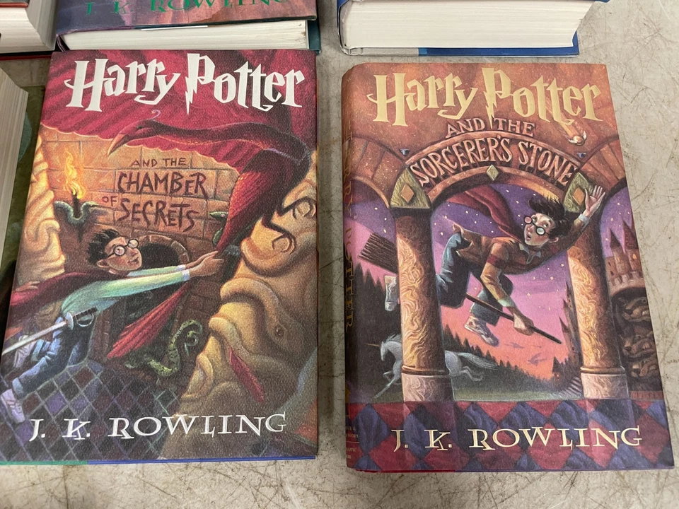 Set of 6 HC DJ All First Editions 1st Print Harry Potter J K Rowling Foto 3 de 4