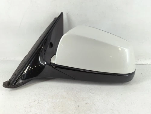 2009-2012 Bmw 750i Driver Left Side View Power Door Mirror White GY6J8