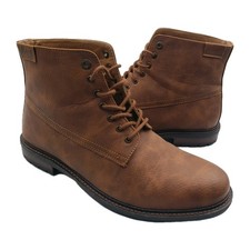 G.H. Bass  Co. Men's Lace Up Boots Brown Mens Sz 11 Synthetic EUC