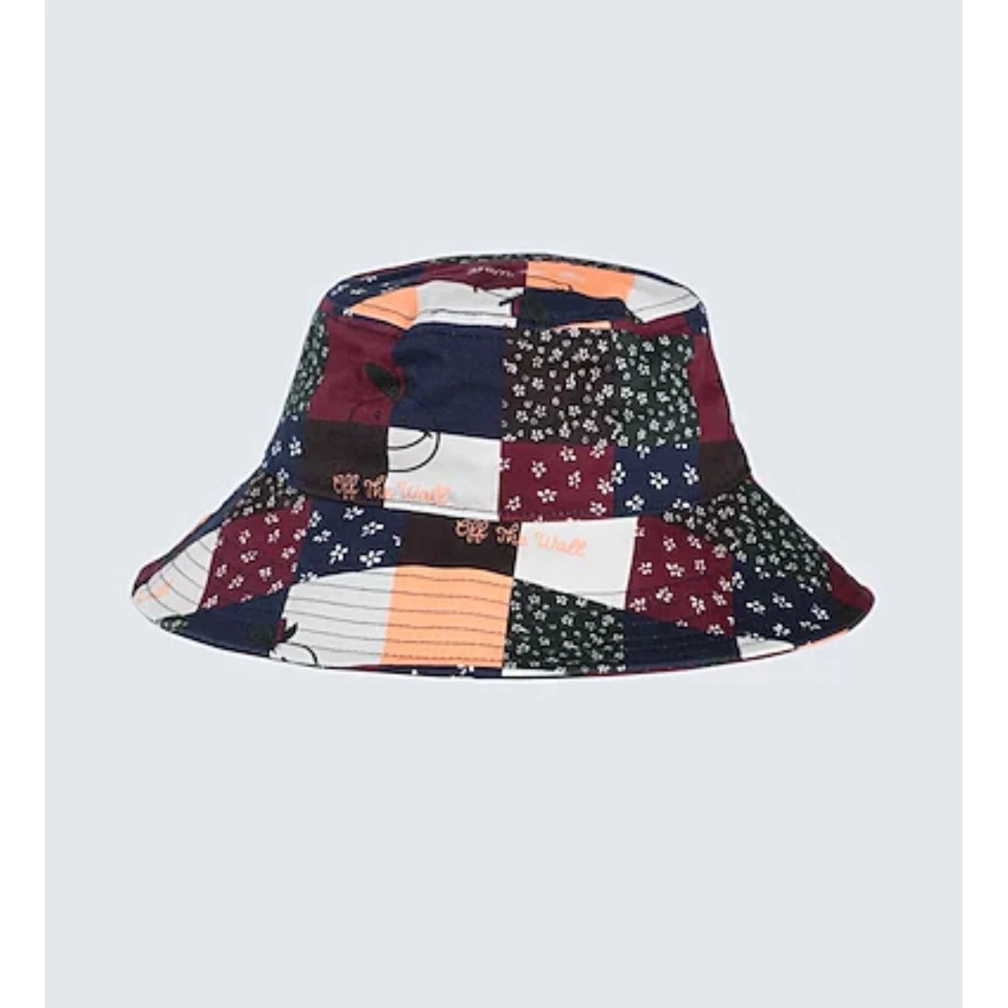 Vans Patchwork Floral Off The Wall Cotton Bucket Hat Multi Color Skater Style