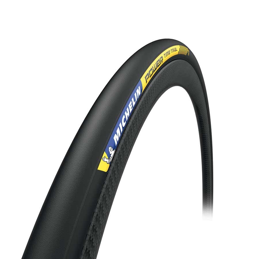Michelin Power Time Trial Tire - 700x25mm Clincher Folding Bike Tire with Race2