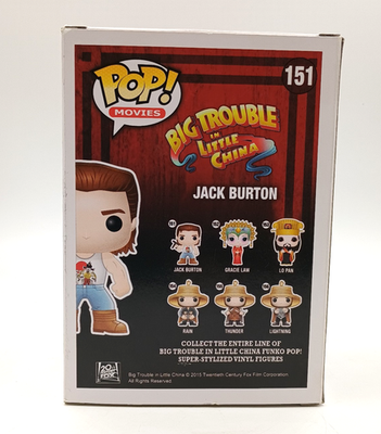 Funko Pop Movies Big Trouble in Little China JACK BURTON #151