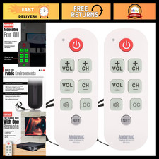 Universal Big Button TV Remote Control - Easy Access, Ergonomic Design, Compatib