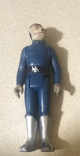 1978 Vintage Blue Snaggletooth Action Figure Star Wars Toe Dent Kenner Original