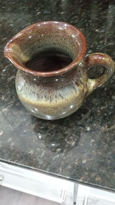 Harding Black Art Pottery Pitcher Signed & Dated 1983