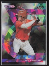 2024 Leaf Vivid #44 Max Belyeu Crystal Black #/5