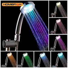 LED 7 Colors Shower Head Automatically Color-Changing LED Shower Light Water Sav