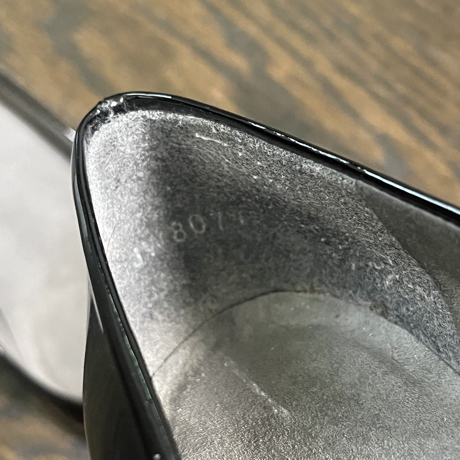 Stuart Weitzman Pumps 8 Narrow Pointed Toe Kitten Heel Black Patent Leather