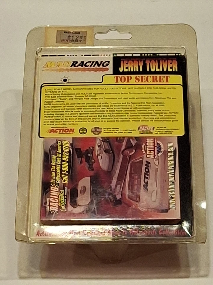 1/64 Action Jerry Toliver MAD Magazine Spy vs. Spy 1998 Funny Car NHRA 1/7056 - Image 3 of 3