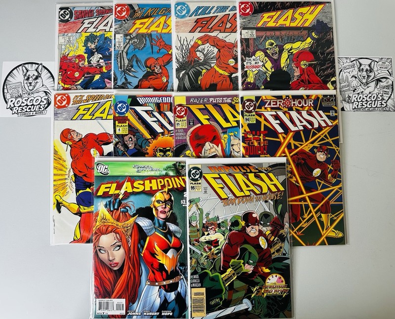 Flash VF-NM Comic Lot Newsstand DC Comics Collection