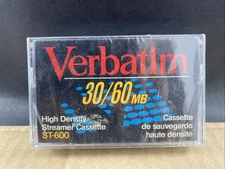 Verbatim 30/60mb High Density Streamer ST-600 CASSETTE, MULTIPLES SHIP FREE