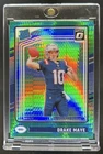 2024 Panini Donruss Optic Drake Maye Green Hyper Rated Rookie #229 Patriots