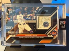 2024 Topps Now Game-Used Base Relic Luisangel Acuna #711B Black RC /99 - 1st HR