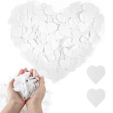 9000Pcs Confettis Biodégradables75g Coeur Blanc Confettis pour Mariage Décora...