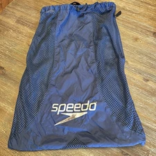 Speedo Blue Deluxe Ventilator Mesh Swim/Equipment Bag - 18 X 24 Adjust Straps