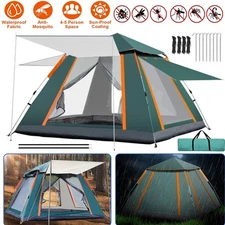 4-5 People Automatic Instant Pop Up Tent for Camping Tent Waterproof UV Protect