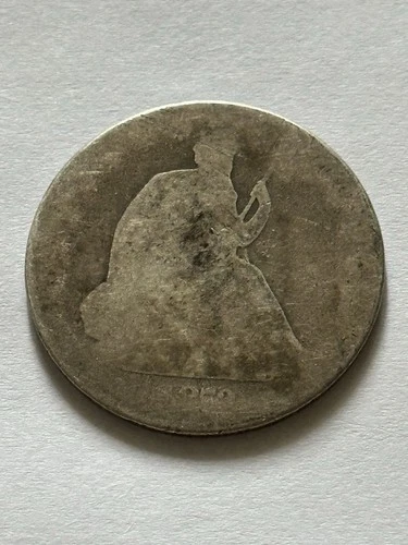 18??-S- United States Seated Liberty Half Dollar 50C - 90% Silver