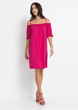 Dress Pink Off The Shoulder Dress by Bonprix Plus Size 26 RRP £25