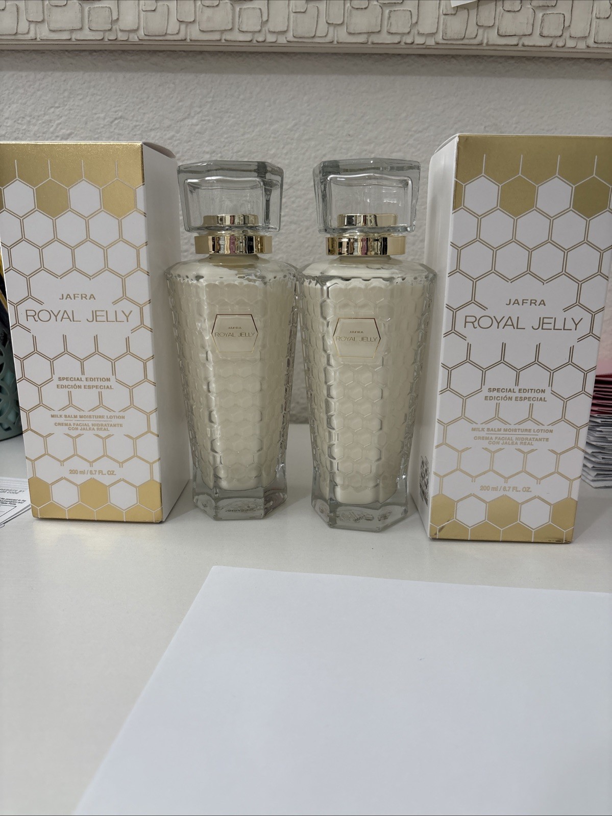 2  PACK JAFRA ROYAL JELLY MILK BALM -200 ml- 6.7 oz NEW FREE SHIPPING