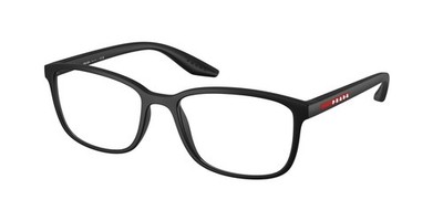 PRADA LINEA ROSSA PS 07RV 1BO1O1 Matte Black Demo Lens 53 mm Men's Eyeglasses