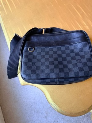 Louis Vuitton Trocadero Messenger MM Black Damier Graphite Crossbody Bag Men