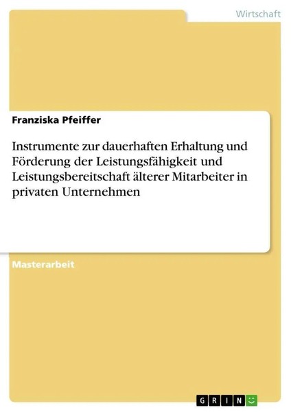 Franziska Pfeiffer | Instrumente Zur Dauerhaften Erhaltung Und FöRderung Der...-image