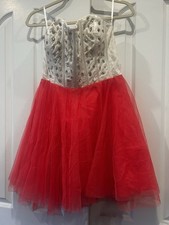 Windsor Strapless Corset Prom Dress- Coral Sz 13