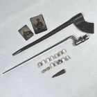 Civil War Lot Including Bayonet With Scabbard, Tintype Soldier Photos, Bullets