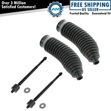 Tie Rod End Kit Inner LH RH w/ Rack Boot Bellow Set of 4 for Toyota Lexus New