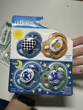 Dr Brown's Advantage Pacifiers 6-18 Months 4-Pack Day/Night