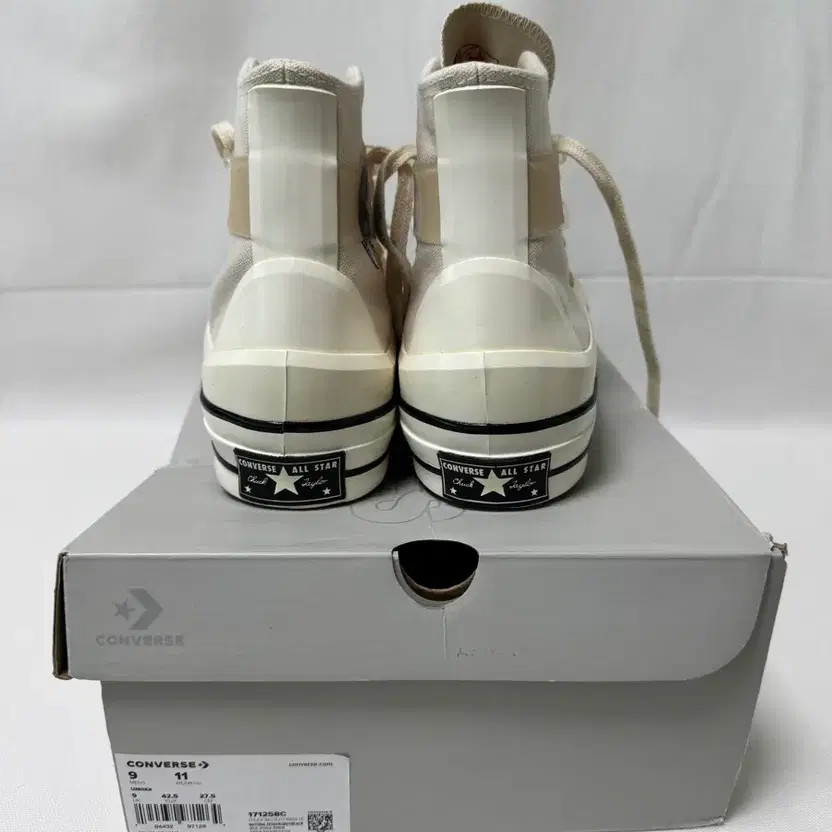 Converse JIM JONES 70 Utility Wave Hi Sneakers - Ivory, UK9 thumbnail 4