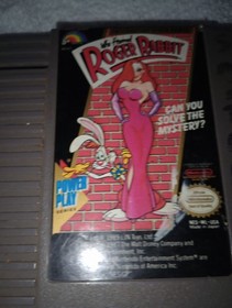 ORIGINAL AUTHENTIC WHO FRAMED ROGER RABBIT FOR NES!!!