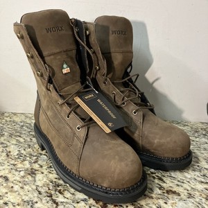 Worx by Red Wing Axil Men’s US 9.5M Brown Waterproof Safety Toe Work Boots 5910 Worx Composite Toe Boots for Men | Mercari main image 4