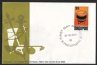 SINGAPORE 10 DOLLAR FDC LOT OF 2 PRINTED COVERS 1969 SCARCE