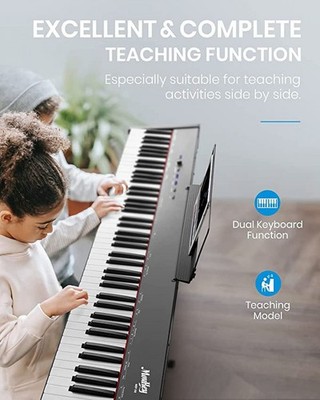 Moukey MK2017 88 Key Full-Size Weighted Electric Piano with 43 