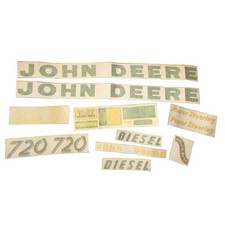 Replacement Vinyl Decal Set Fits John Deere Tractor Model: 720
