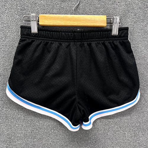 Champion Athletic Shorts Girls Small Black blue stripe Running elastic waist - Picture 2 of 13