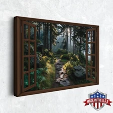 Into the Luminous Wood Wall Art, Canvas Print for Home Decor, Wall Decor Poster