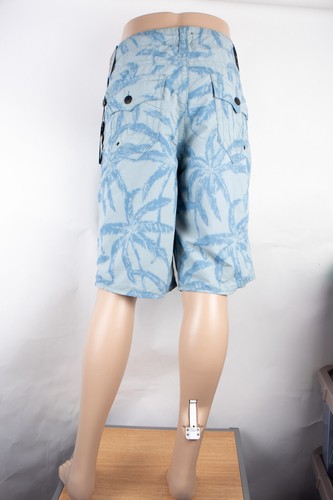 Tabla corta True Religion Ricky diseño de palma azul pizarra 36 para hombre nueva con etiquetas precio de venta sugerido por el fabricante 94,97 USD - Imagen 6 de 9