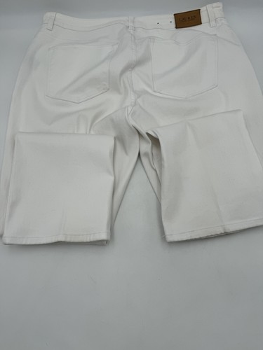 LRL Ralph Lauren Size 16 Premier Straight White Denim Jeans Women’s 34” Inseam - Picture 14 of 15