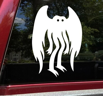 Mothman Vinyl Decal V1 | Cryptid Moth WV Folklore | Die Cut Sticker