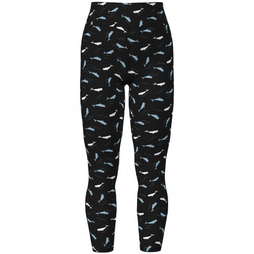 TC2 Lularoe Leggings Animal Blue White Whales on Solid Black NEW 376129 - Picture 1 of 2