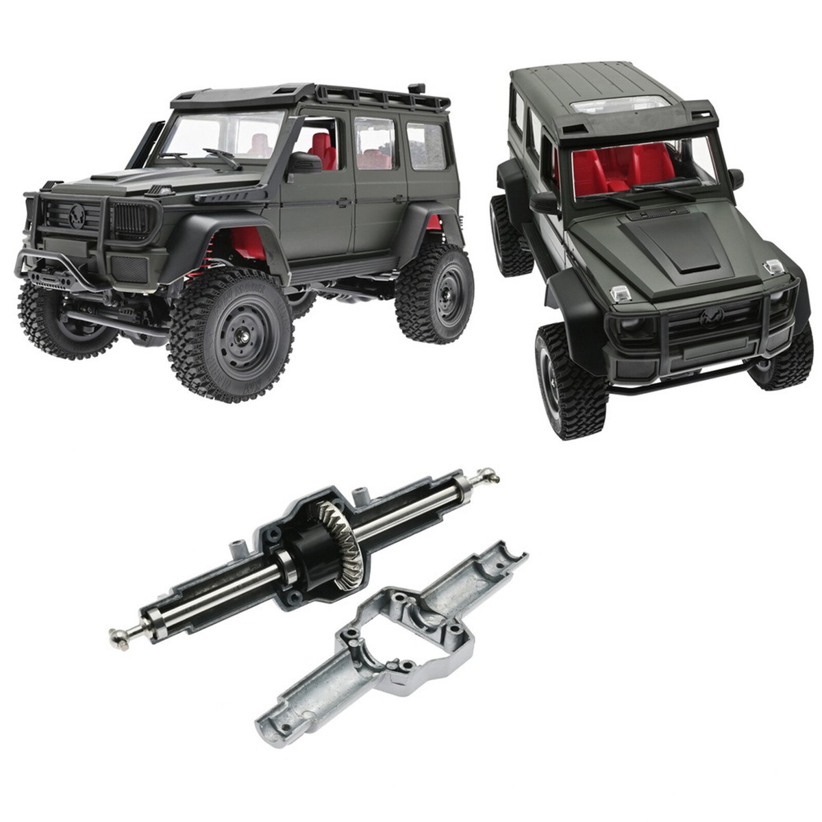 Metal Differential Front Axle for 1/12 MN86K MN86KS 4*4 RC