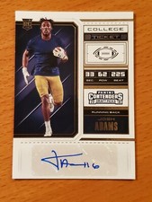 2018 Contenders Draft #153B Josh Adams Notre Dame Rookie WR Auto SP