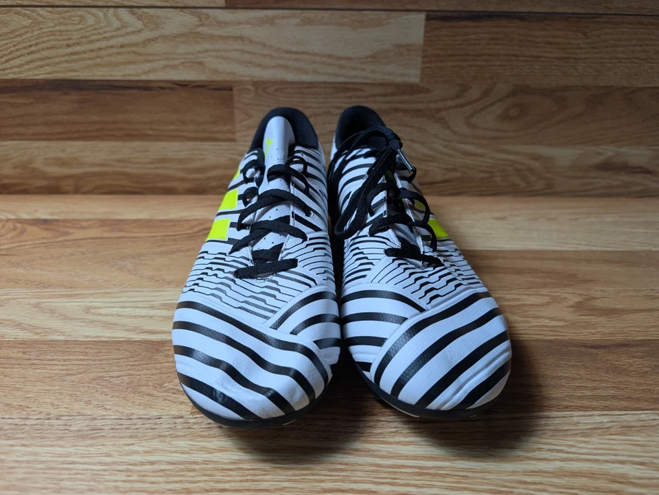 Adidas Nemeziz 17.4 FxG Men's Size 12 Soccer Cleats Black White S80606 - Image 2 of 4
