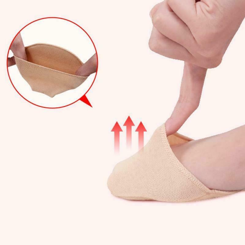 SAOLA 10 Pezzi Mezze Calze Copripunta Suola Antiscivolo Avampiede Fodera Calzini Antidolorifico