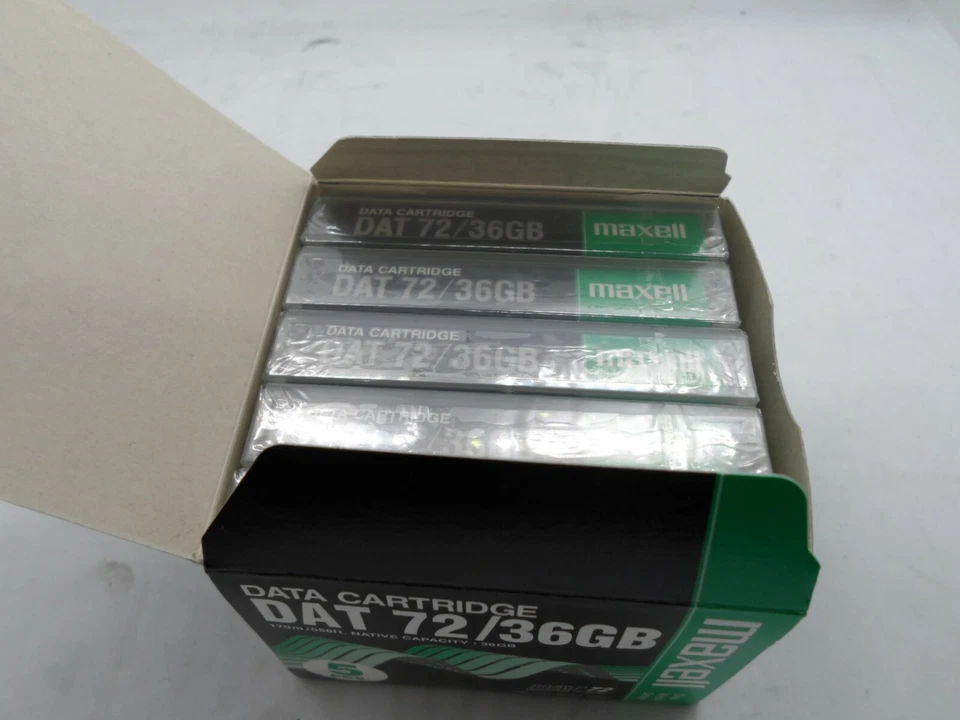 5 X NEW MAXELL Data Cartridge HP IBM DAT72 DDS5 drive HS-4/170S9D)5 HELICAL-scan - Image 2 of 4