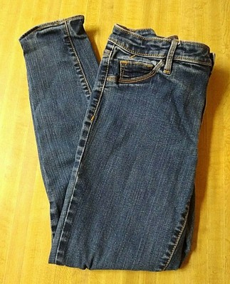 Denim Legging Crop Cropped Blue 